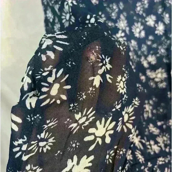 FREE PEOPLE Blue Floral Maxi Dress Size S ๐๐ - Picture 5 of 5